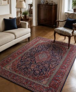 Alternative view of Tappeto Kashan antico 197 x 131cm - 0449