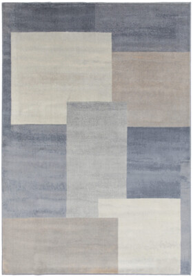 Moderner Teppich Alan Grau Blau