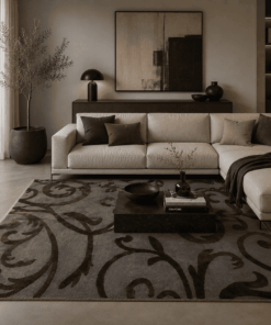 Alternative view of Tappeto Moderno Grey Extra Fine 200 x 200cm - 5990