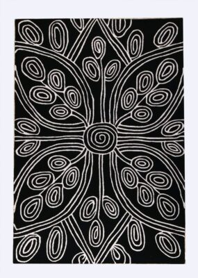 Black and white rug 230 x 160cm - 7940 10 Black and white carpet