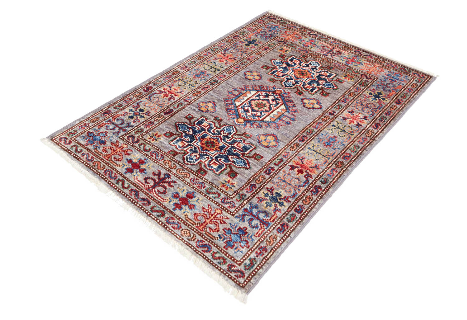 Coppia Scendiletto Kazak extra fine 92x63 cm - 478619 5 Coppia Scendiletto Kazak extra fine 92x63 cm - 478619 - immagine 3
