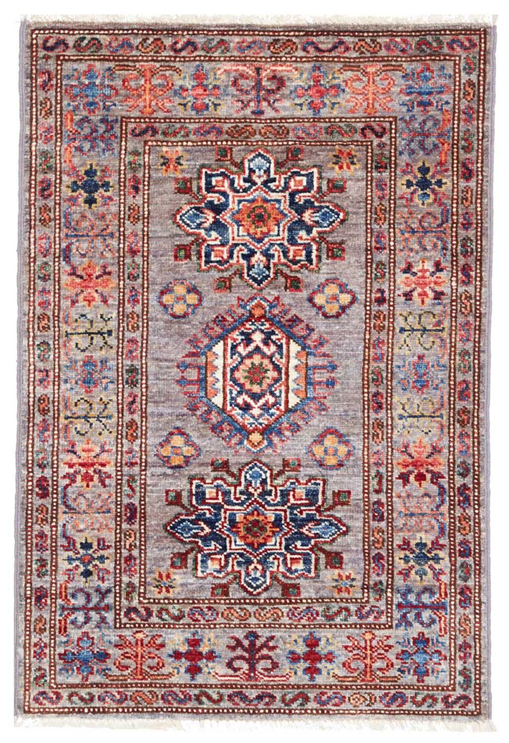 Coppia Scendiletto Kazak extra fine 92x63 cm - 478619 4 Coppia Scendiletto Kazak extra fine 92x63 cm - 478619 - immagine 2