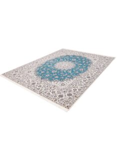 Tappeto Persiano Nain 6 Fili Lana e Seta Annodato a Mano 261x209 Z445536 17 Tappeto Persiano Nain 6 Fili Lana e Seta Annodato a Mano 261x209 Z445536 - immagine 3