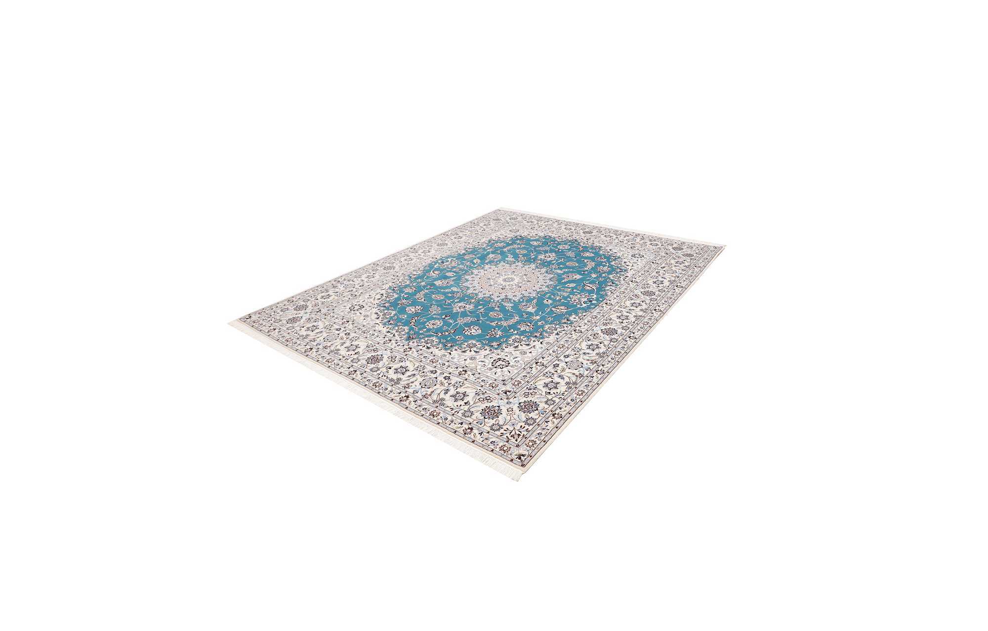 Tappeto Persiano Nain 6 Fili Lana e Seta Annodato a Mano 261x209 Z445536 4 Tappeto Persiano Nain 6 Fili Lana e Seta Annodato a Mano 261x209 Z445536 - immagine 3
