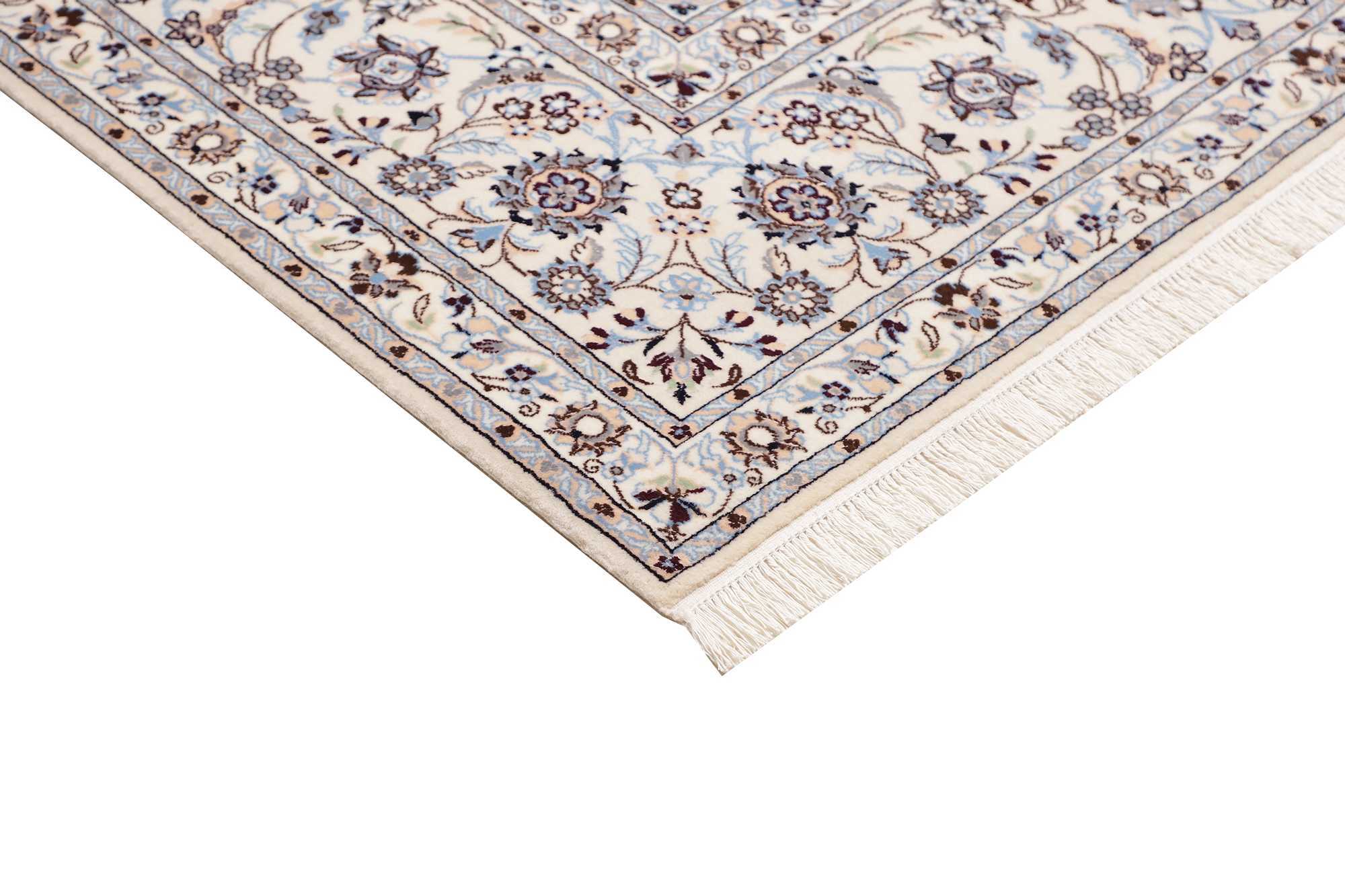 Tappeto Persiano Nain 6 Fili Lana e Seta Annodato a Mano 261x209 Z445536 7 Tappeto Persiano Nain 6 Fili Lana e Seta Annodato a Mano 261x209 Z445536 - immagine 6