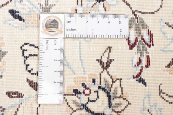 Tappeto Persiano Nain 6 Fili 235×160 cm – Lana e Seta Annodato a Mano Z445559 27 Tappeto persiano Nain 6 fili 235x160 cm lana e seta fondo avorio