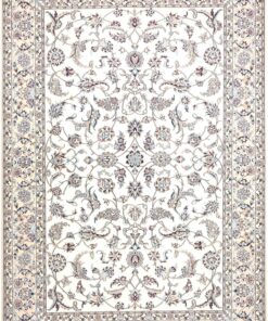 Tappeto Persiano Nain 6 Fili 235×160 cm – Lana e Seta Annodato a Mano Z445559