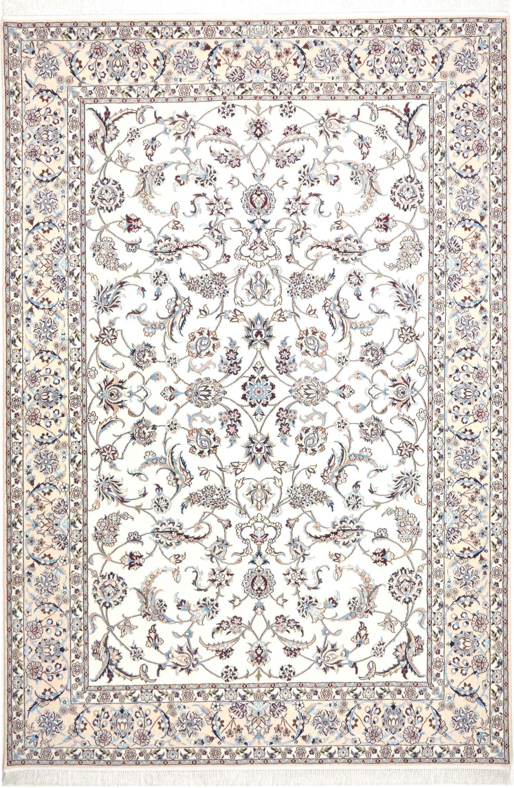 Tappeto Persiano Nain 6 Fili 235×160 cm – Lana e Seta Annodato a Mano Z445559 2 Tappeto Persiano Nain 6 Fili 235×160 cm – Lana e Seta Annodato a Mano Z445559