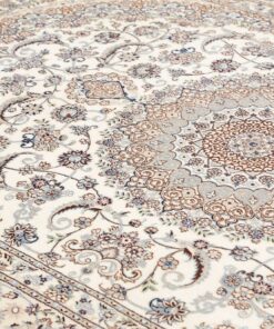 Tappeto Persiano Nain 6 Fili Lana e Seta 317×208 cm Z446351 - immagine 7