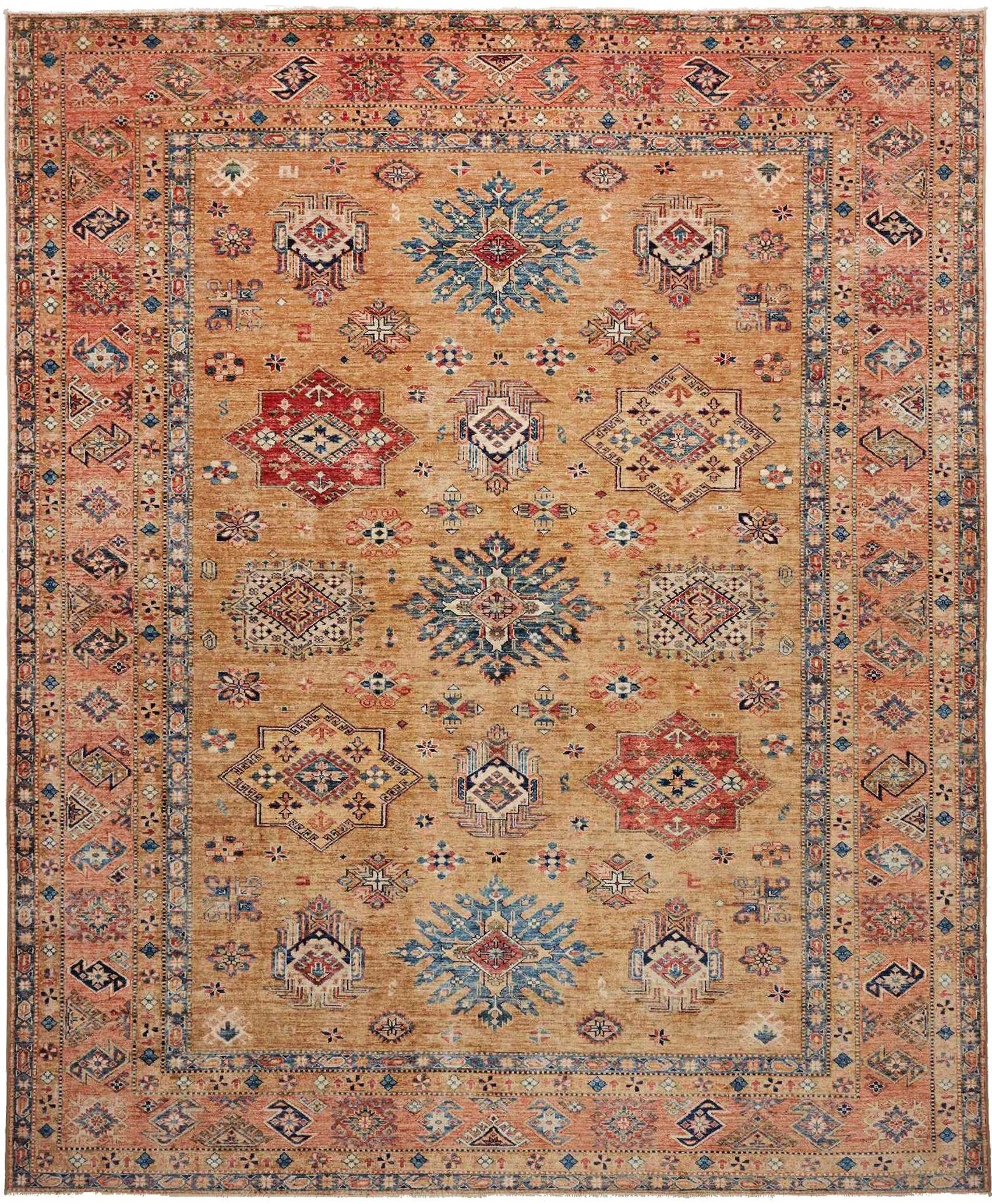 Tappeto KAZAK extra fine Afghano 307x253 Z459730 3 Tappeto KAZAK extra fine Afghano 307x253 Z459730
