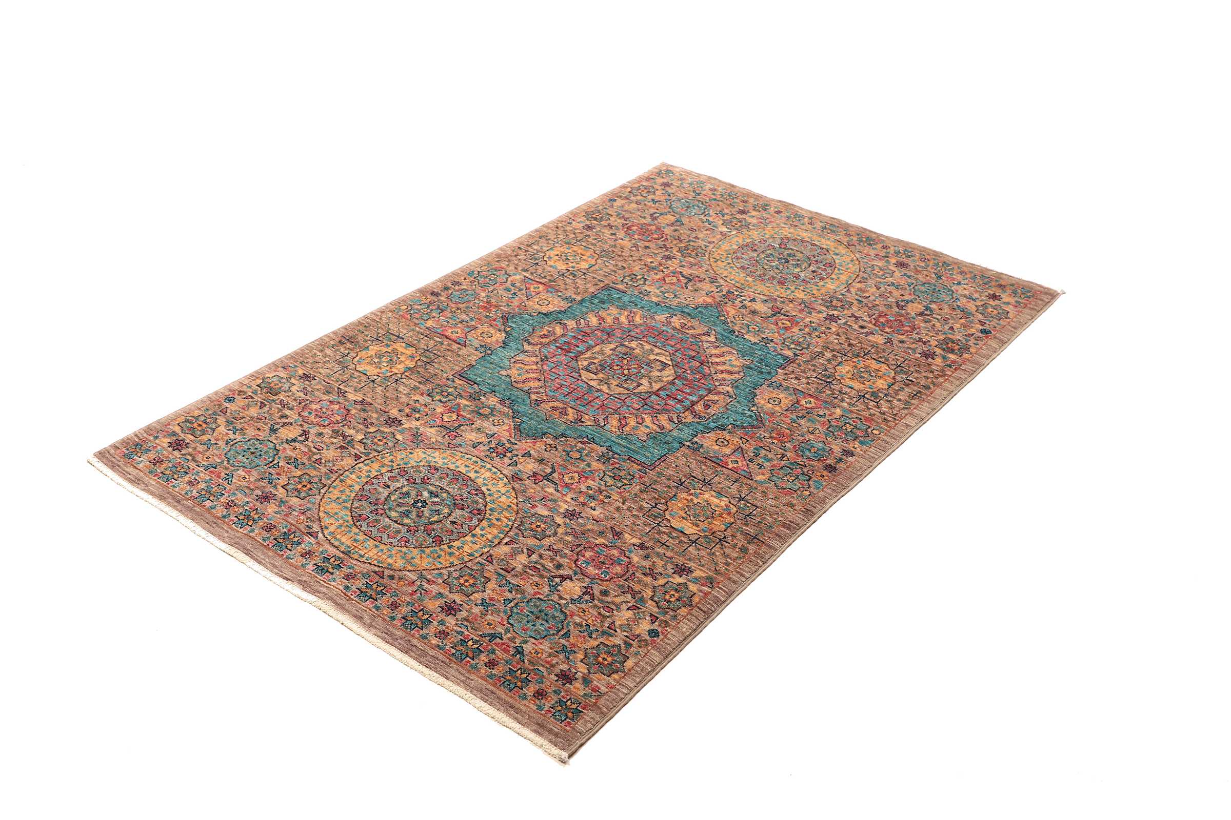 Tappeto Mamelucco (Mamluk) annodato a mano 155x99 Z468978 5 Tappeto Mamelucco (Mamluk) annodato a mano 155x99 Z468978 - immagine 3