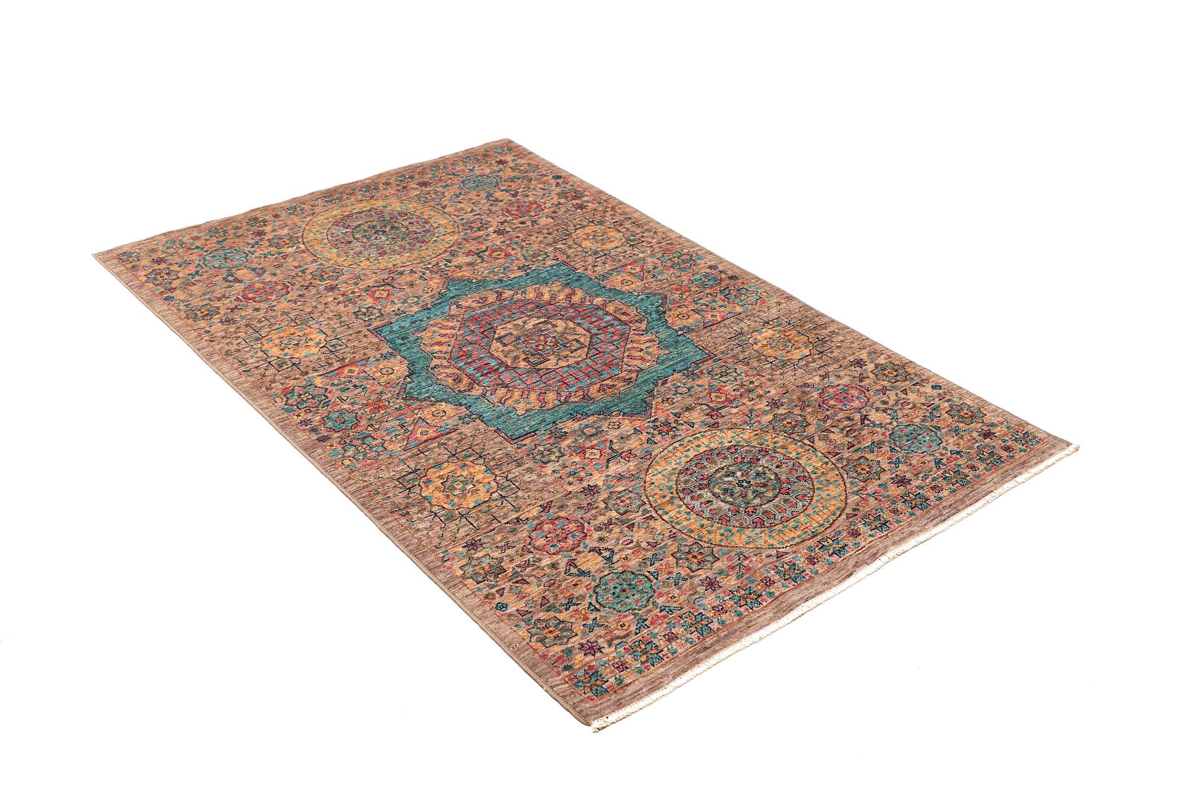 Tappeto Mamelucco (Mamluk) annodato a mano 155x99 Z468978 6 Tappeto Mamelucco (Mamluk) annodato a mano 155x99 Z468978 - immagine 4