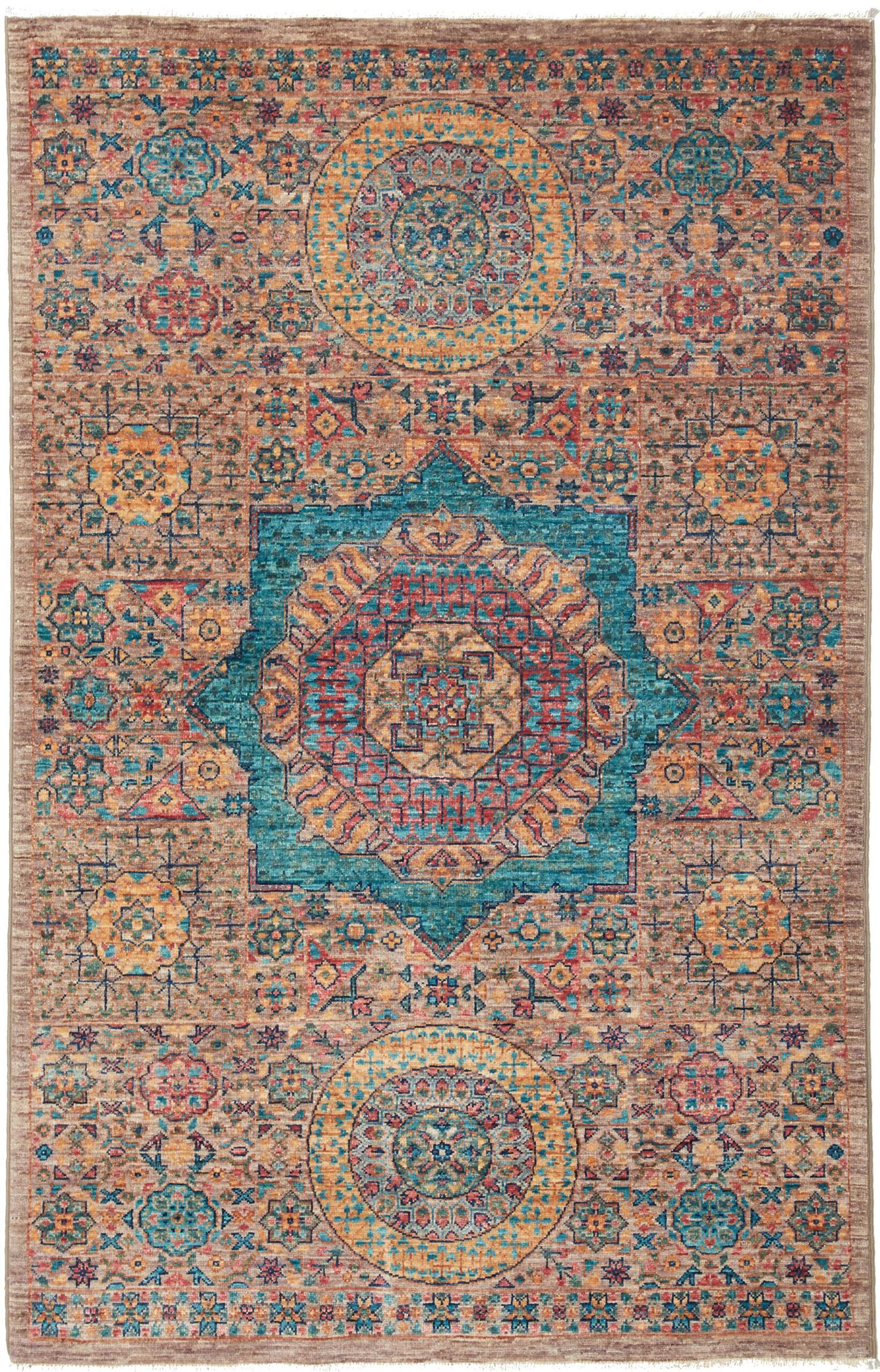 Tappeto Mamelucco (Mamluk) annodato a mano 155x99 Z468978 3 Tappeto Mamelucco (Mamluk) annodato a mano 155x99 Z468978