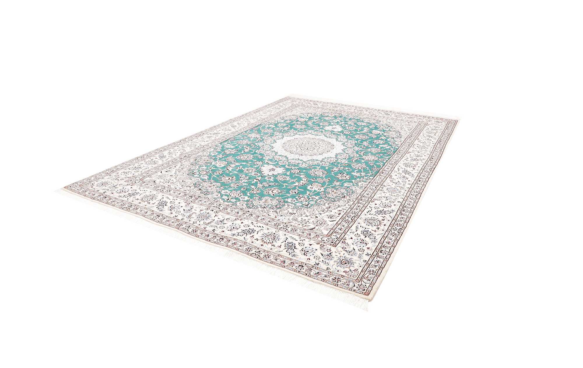 Tappeto Persiano Nain 9 Fili in Lana e Seta 355x248 Z469420 5 Tappeto Persiano Nain 9 Fili in Lana e Seta 355x248 Z469420 - immagine 3