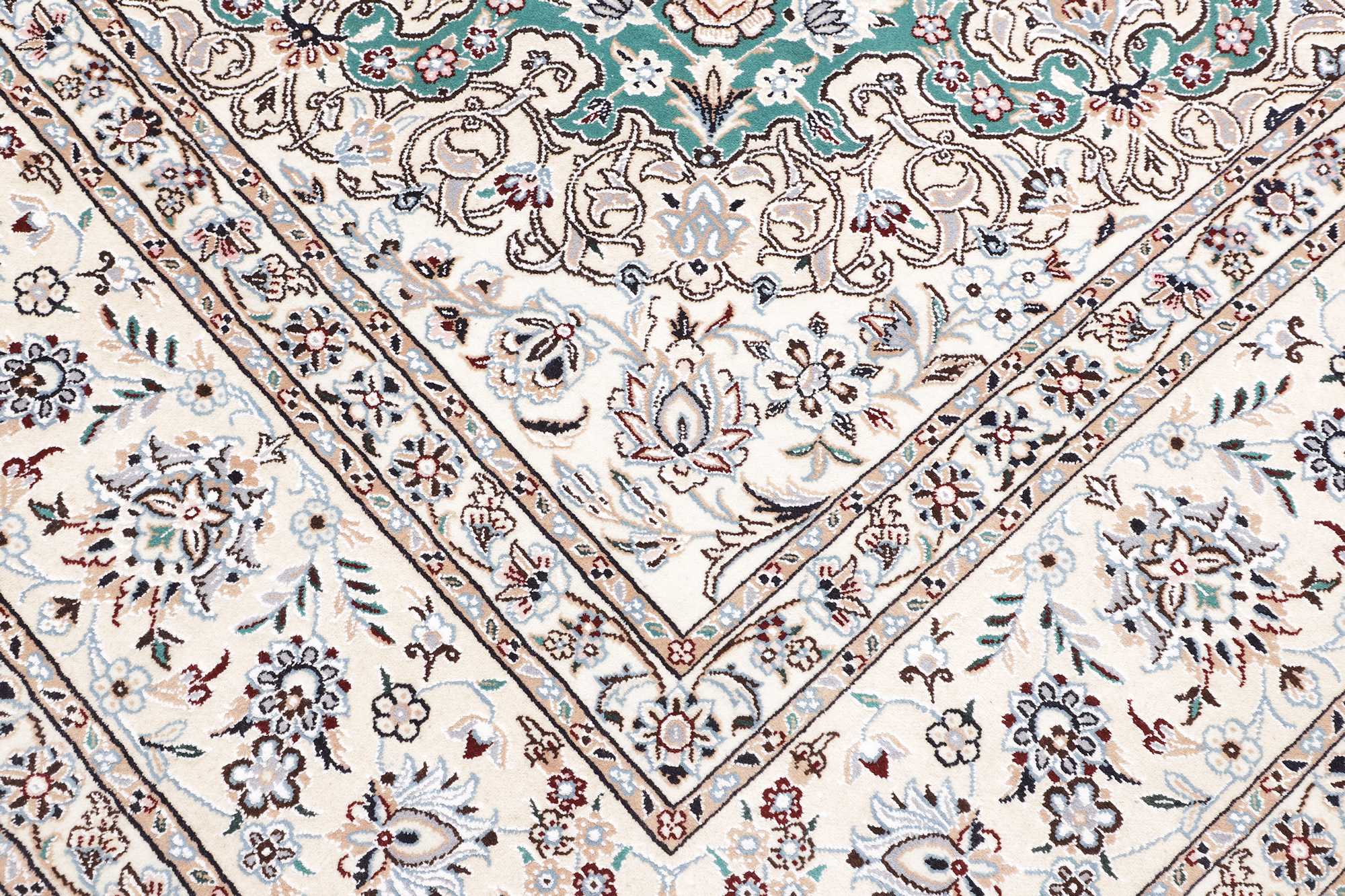 Tappeto Persiano Nain 9 Fili in Lana e Seta 355x248 Z469420 9 Tappeto Persiano Nain 9 Fili in Lana e Seta 355x248 Z469420 - immagine 7