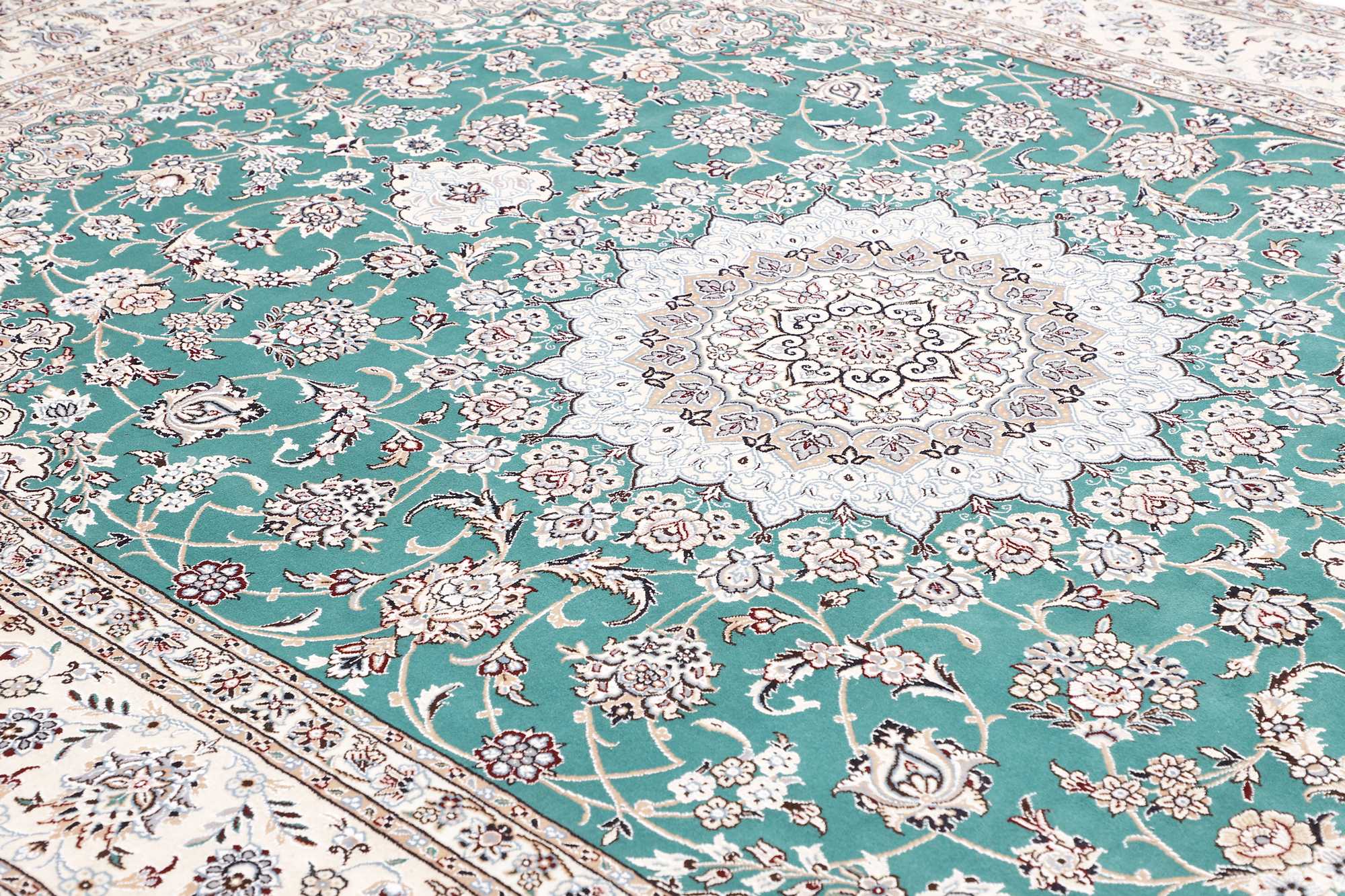 Tappeto Persiano Nain 9 Fili in Lana e Seta 355x248 Z469420 10 Tappeto Persiano Nain 9 Fili in Lana e Seta 355x248 Z469420 - immagine 8
