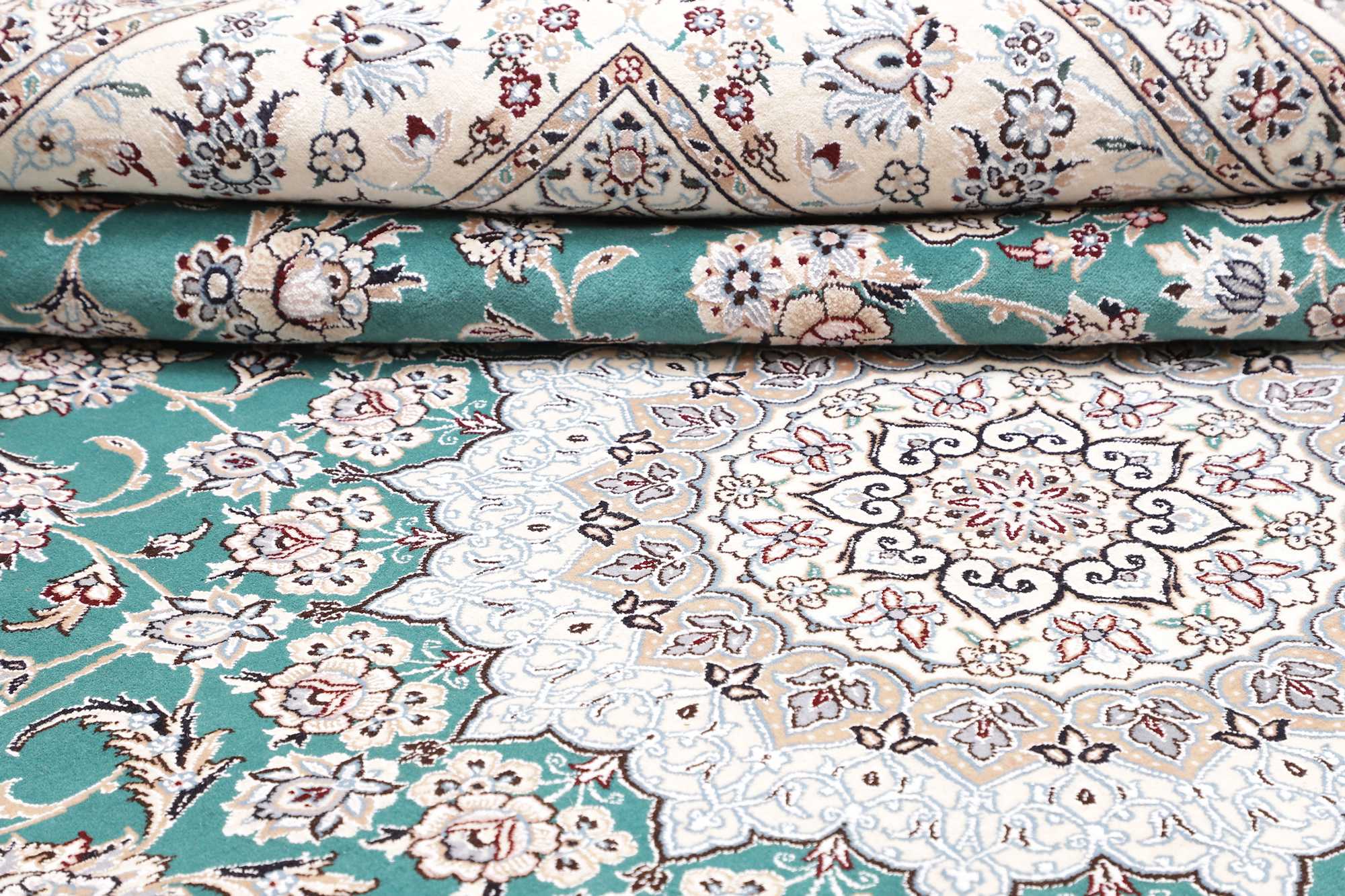Tappeto Persiano Nain 9 Fili in Lana e Seta 355x248 Z469420 13 Tappeto Persiano Nain 9 Fili in Lana e Seta 355x248 Z469420 - immagine 11