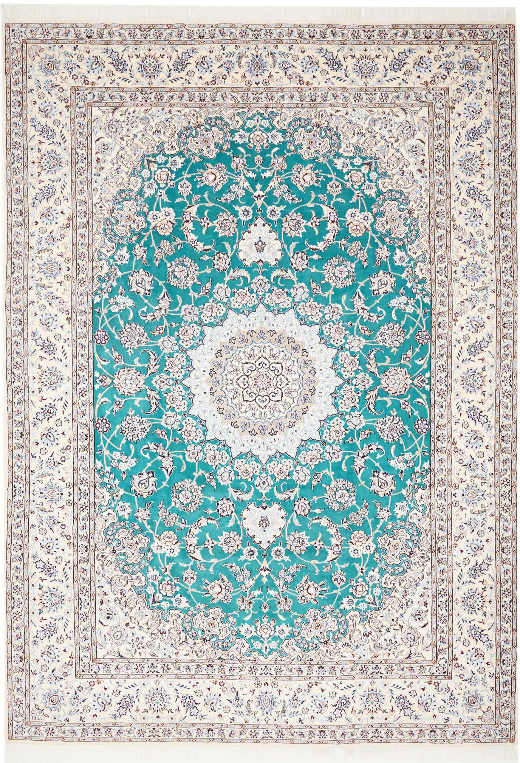 Tappeto Persiano Nain 9 Fili in Lana e Seta 355x248 Z469420 3 Tappeto Persiano Nain 9 Fili in Lana e Seta 355x248 Z469420