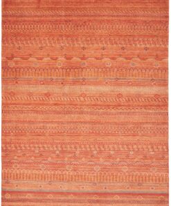 Tappeto Moderno Afghano annodato a mano  221x156 Z478855