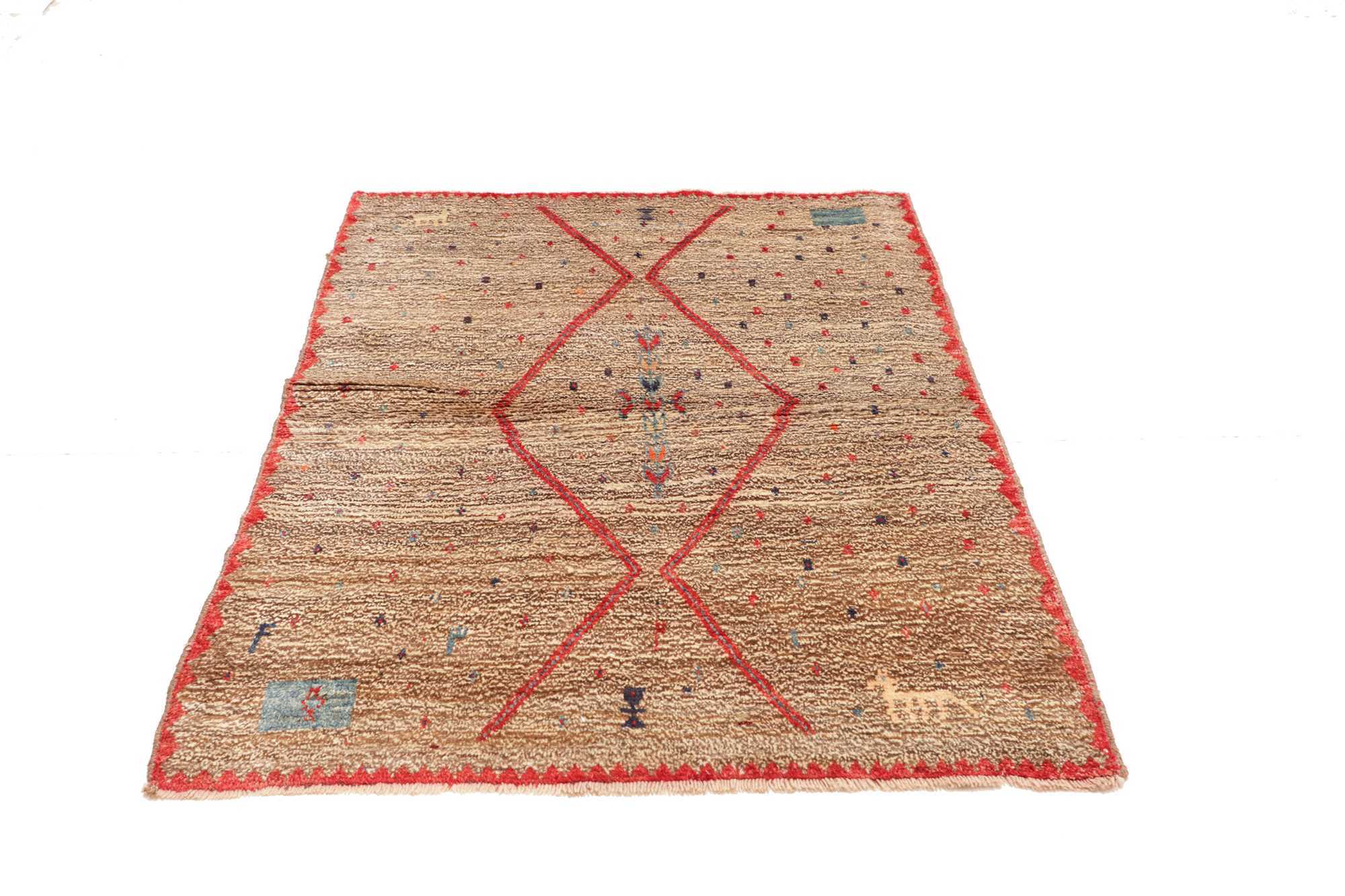 Tappeto Gabbeh persiano fine 169x115- 481472 10 Tappeto Gabbeh persiano fine 169x115- 481472 - immagine 9